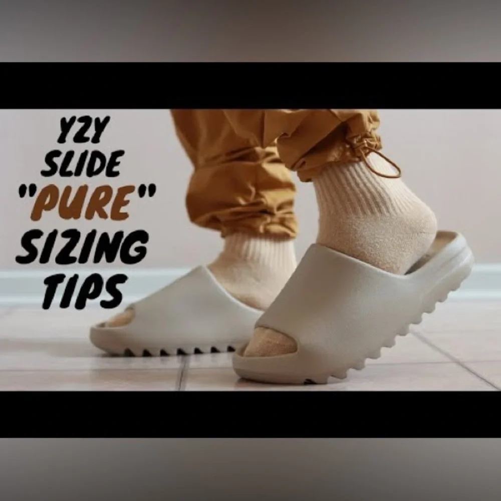 NEW YEEZY PURE SLIDES SIZE 6 MEN / 7 WOMEN
